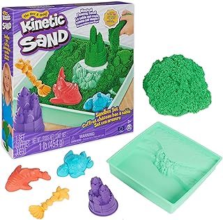 Kinetic Sand Sandbox Set V2 Green FR أخضر من كينتيك ساند