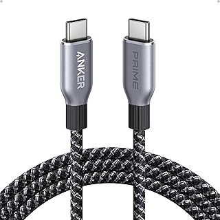 انكر كيبل USB C الى من برايم، شحن سريع 240 واط 6 قدم، نايلون مضفر معاد تدويره مع متانة عالية، 2.0 لايفون 16/15 سيريز وماك بوك وايباد وسامسونج وهواوي وشاومي وفيفو، لسماعة