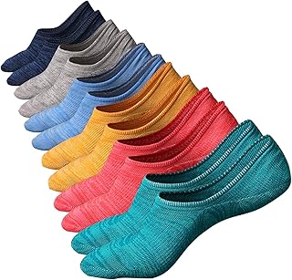 Mens and Womens No Show Low Cut Invisible Ankle Non-Slip Casual Socks CottonSocks Size 8-11