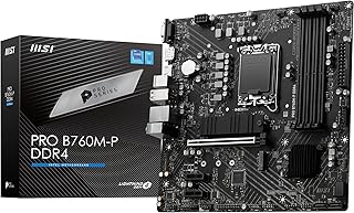 MSI لوحة ام برو B760M-P DDR4 سيريز تدعم معالجات انتل الجيل 12/13 مايكرو ايه تي اكس LGA 1700 - اسود