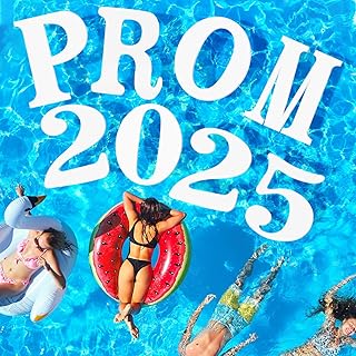 Arrowbash Large Grad Prom 2025 Floating Letters 20 x 15 Inch Pool EVA Foam Letters 2025 Graduation Pool Party Decorations Congrats Grad Party Decor for Pool Party Supplies