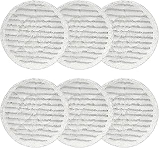 6 Pack S6002UK S7201UK S7000 S7001 Shark Steam and Scrub Mop Pads Replacement for Shark Steam Mop,Resuable Washable Steam & Scrub All-in-One Cleaning Pads for All sealed hard floors