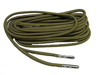 550 Paracord Shoelaces with Metal Tips, 1 Pair