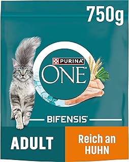 PURINA ONE Bifensis Adult Dry Cat Food, Rich in Chicken, Pack of 6 (6 x 750 g)