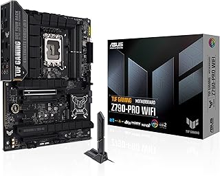 لوحة أم TUF ألعاب Z790 PRO من اسوس انتل LGA 1700 ATX DDR5 منفذ PCIe 5.0 4 فتحات M.2 2.5 جيجابت ايثرنت واي فاي 6E HDMI DP USB سي ثاندربولت AEMPI زيادة سرعة معالج بذكاء اصطناعي مزامنة اورا