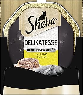 SHEBA Bowl Wet Food for Cats Delicacy in Jelly with Chicken 2 x 11 x 85 g