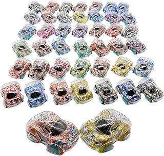 RARDSAY 50 Pcs Mini Pull Back Cars Set, Assorted Pull Back Racing Vehicles for Kids Toddlers, Small Racing Car Carnival Prizes, Party Favors, Pinata Stocking Goodie Bag Stuffers