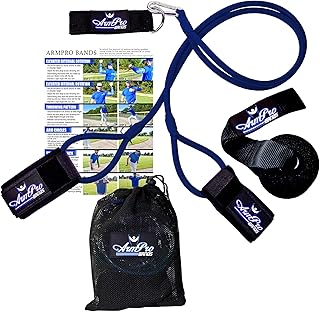 Kinetic Bands Arm Pro Bands Baseball Softball Resistance Training Bands - Arm Strength, Pitching and Conditioning Equipment, Available in 3 Levels (Youth, Advanced, Elite), Anchor Strap, Door Mount