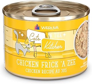 Weruva Cats in The Kitchen, Chicken 'A Zee with Chicken Au Jus Cat Food, 6oz Can (Pack of 24)