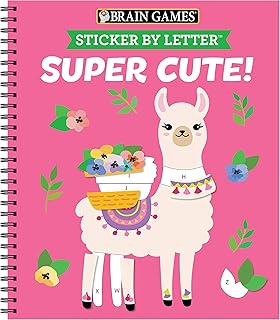 Publications International Brain Games - Sticker by Letter: Super Cute!