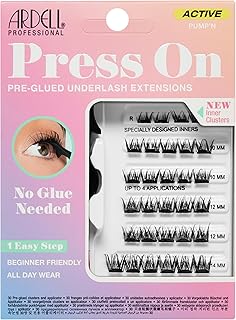 Ardell Active Press On DIY Lash Clusters, False Eyelashes, Cluster Lashes, Pre-Glued Underlash, Eyelash Extensions - Pump'n, 1-pack