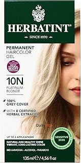 Herbatint Italian Herbal Hair Color Gel w/Gray Coverage - Platinum Blonde 10N