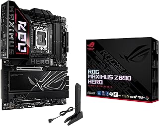 اسس لوحة ام روج ماكسيموس Z890 هيرو انتل LGA1851 DDR5 8800 6x M.2 واي فاي 7 بلوتوث ثاندربولت 4 USB4 5Gbit شبكة LAN نيتروباث DRAM 22122 مراحل الطاقة AI OC ATX