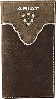 محفظة Ariat Men's Distressed Shield Inlay Rodeo Western Wallet، من اريات