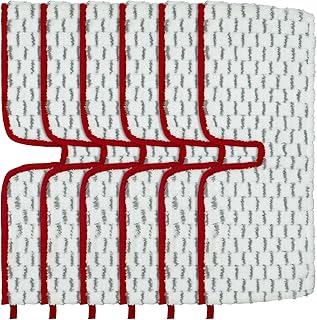 مجموعة من 6 وسادات ممسحة من المايكروفايبر متوافقة مع فيليدا بروميست ماكس، قابلة لاعادة الاستخدام لممسحة فيليدا مع وظيفة الرش، وسادات سميكة من المايكروفايبر مناسبة لجميع انواع الارضيات من دلايمي