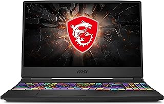 MSI لابتوب العاب GL65: شاشة 15.6 انش، انتل كور i5-10300H، انفيديا جيفورس GTX 1650، ذاكرة RAM 16GB، ذاكرة مستديمة SSD 512GB، ويندوز 10، اسود (10SCXK-211)