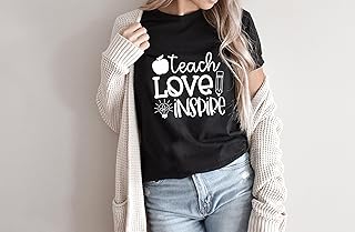 قميص Teach Love And Inspire Teacher - هدية تقدير المعلم - قميص طلب المدرسة بالجملة - تي شيرت Proud Teacher