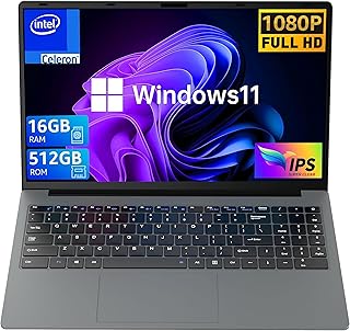 لابتوب دوكي 15.6 IPS 16 32 جيجا رام 512 1 تيرا ذاكرة مستدامة SSD معالج انتل رباعي النواة 14G ويندوز 11 برو يدعم بصمة الوجه واي فاي 2.4G 5G بلوتوث 5.1 USB3.2 HDMI نوع C جيجا+512