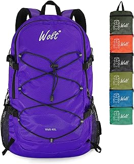 WOLT | 40L Lightweight Packable Hiking Backpack Daypack for Travel, Camping, Outdoor Sports