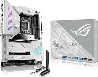 اسس لوحة ام للالعاب روج ماكسيموس Z690 (واي فاي 6E) LGA1700 (انتل جيل 12) ATX تبريد المياه (منفذ الملحقات الاضافية السريع 5.0، DDR5، 20+1 مراحل الطاقة، لايف داش 2 انش، 5×M.2، 2×ثاندربولت 4، بطاقة PCIe