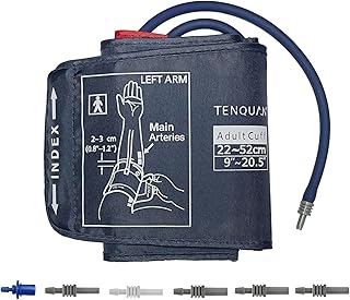 تينكوان جهاز قياس ضغط الدم كبير جدا 9-20.5 انش (22-52 سم)، اجهزة ضغط الدم للاستخدام المنزلي مع وصلة للذراع الكبير، سوار بي بي فقط غير متضمن الجهاز