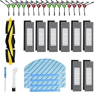مجموعة من 23 قطعة من قماش الممسحة متوافقة مع مكنسة ديبوت اوزمو T5 N5 N8 T5 ماكس، مكنسة كهربائية روبوتية T5، بديلة للمكنسة الكهربائية الروبوتية يدي فاك/فاك ماكس/فاك ستيشن