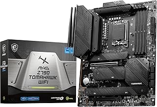 MSI لوحة ام Z790 توماهوك واي فاي ATX من ماج تدعم معالجات انتل كور 12 13، LGA 1700، تعزيز DDR5 (7200+MHz OC)، 1 × منفذ الملحقات الإضافية السريع 5.0 x16، 4.0 5