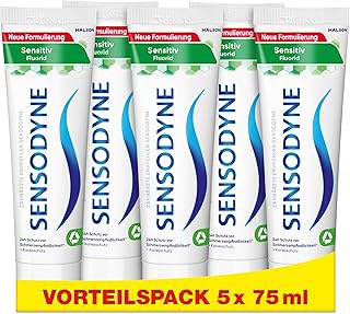 سنسوداين معجون اسنان بالفلورايد الحساسة يومي للاسنان للالم 5 × 75 مل