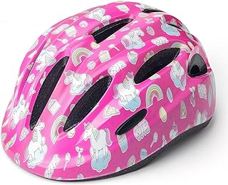 Kid Bicycle Helmets, LX LERMX Kids Bike Helmet Ages 3-5/5-14 Adjustable from Toddler to Youth Size, Durable Kids Bike Helmet with Fun Designs for Boys and Girls