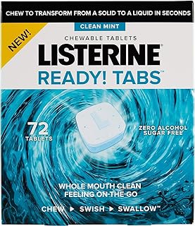 Listerine Ready Tabs Mint Chewable Tablets (72 Count)