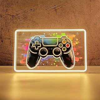 YUNCE Gaming Gamepad Neon Sign Neon Lights with Brightness Settings for Game Room Decor Bedroom Pub Club Wall Art Decor Kids Gifts