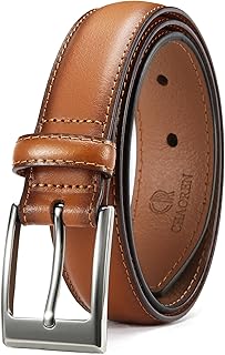 CHAOREN Leather Belts for Men, Mens Dress Belt 1 1/8" for Suits, Fashion Classic Belt Designs for Business and Casual