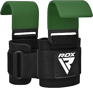 RDX Weight Lifting Hook Strap, 8 mm Neoprene Padded Wrist Bandage, Lifting Support Pull Up and Bar Pull, Weight Lifting Hook Straps, Pull Up Grip, Men Women Gym Fitness