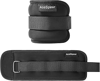 AceSpear Ankle Weights for Men Women Wrist Weights 2 * 0.5Kg / 2 * 1Kg / 2 * 1.5Kg / 2 * 2Kg / 2 * 3Kg Leg weights Sandbags Kids Arm Hand weights for Fitness Walking Running Gym