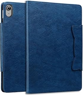 Tablet Protection Compatible With iPad 10th Generation 10.9" 2022 Released Cute Magnetic Buckle Tablet Case PU & TPU Tablet Case Kickstand Tablet Case Card Slot Case tablet accessory(Royal Blue)