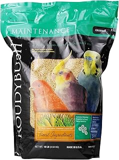 RoudyBush Daily Maintenance Bird Food, Crumbles, 10-Pound