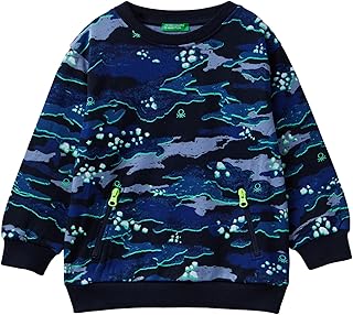 Boys' Hooded Sweatshirt, multi-coloured, 1 Year