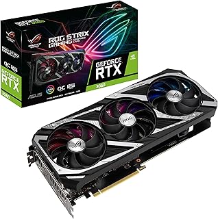 بطاقة رسومات العاب من اسوس روج ستريكس نفيديا جيفورس RXT 3060 اصدار OC منفذ PCIe 4.0 ذاكرة GDDR6 12GB HDMI 2.1 و ديسبلاي بورت 1.4a مروحة بتقنية اكسيل-تيك وتويك 2 لوحدة معالجة الرسومات