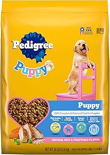 Pedigree Puppy Growth & Protection Dry Dog Food Chicken & Vegetable Flavor 30lb Bag