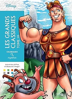 Coloriages mystères Disney - Les Grands classiques Tome 10