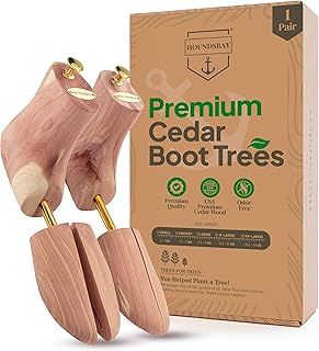 HOUNDSBAY Boot Tree, Cedar Boot Trees for Men, Boot Shoe Tree, Shoe & Boot Trees, Shoe Trees for Boots