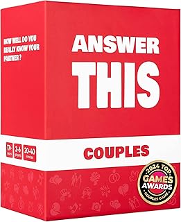 ذا ورلد جيم كتاب Answer This - Couples s - How Well Do You Know Your Partner؟ - بطاقة العلاقات والمحادثة للمواعيد الليلية أو الحفلات - فكرة هدية رائعة للذكرى السنوية وعيد الحب