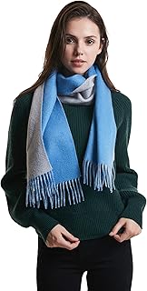 EURKEA 100% Cashmere 2024 Winter Collection, Women Fringed Edges Scarf, Gift Ready