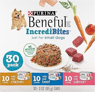 Beneful Purina IncrediBites Adult Wet Dog Food Variety Pack, 3 Ounce (Pack of 30)