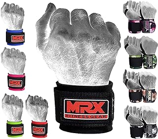 MRX Weight Lifting Wrist Wraps for Wrist Support Lifting Straps Gym Bodybuilding Training Workout for Men and Women