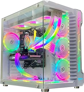 كمبيوتر العاب من سيت اب ماستر - انتل i5 12400F -4.4 GHZ/RTX 4060 8GB / RGB RAM 16GB / برايم B760M-K D4 / 1TB M.2 NVME الجيل الرابع / مبرد ايفرست 360 ملم / وحدة امداد الطاقة 850 واط ذهبي / ويندوز 11