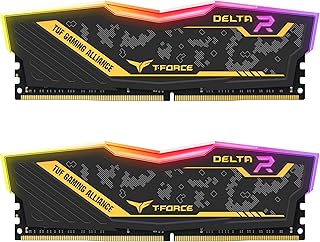 تيم جروب ذاكرة DDR4 دلتا تي يو اف للالعاب باضاءة RGB 32GB 2x16GB 3200MHz PC4-25600 CL16 من فورس TF9D432G3200HC16FDC01 جيمنج اليانس ار جي بي، دلتا تي يو اف جيمنج اليانس ار جي بي