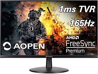 شاشة العاب اوبين 23.8 بوصة عالية الدقة FHD 1920 × 1080 تقنية AMD فري سينك بريميم بتردد حتى 165 Hz وقت الاستجابة 1 مللي ثانية منفذي HDMI ومنفذ عرض اسود 24MV1Y Pbmiipx LED