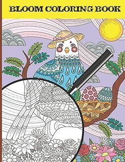 Bloom coloring book: a floral coloring book for adults, women and men