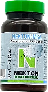 NEKTON -MSA Highly Effective Mineral Preparation for Ornamental Birds, Reptiles and Amphibians Made in Germany (80 g)